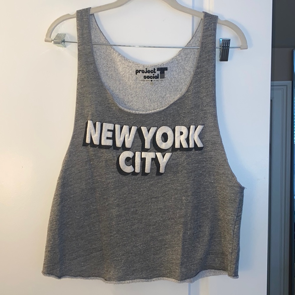 NYC Cropped Tank Top